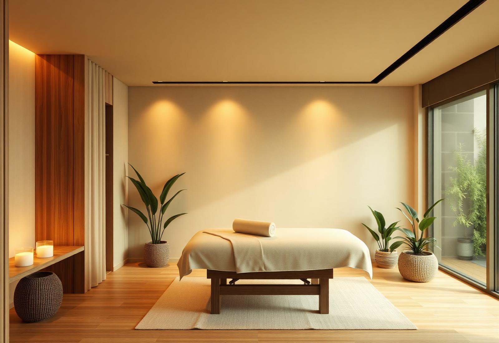 Serene spa treatment room at Sunhope Health Town